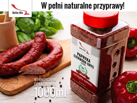 PAPRYKA CZERWONA SŁODKA GRYS - Słoik 400 g
