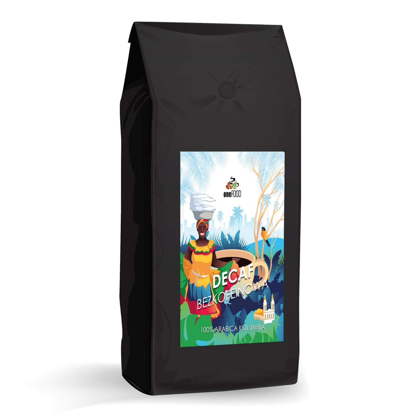 KAWA DECAF BEZKOFEINOWA - 1 kg ziarnista