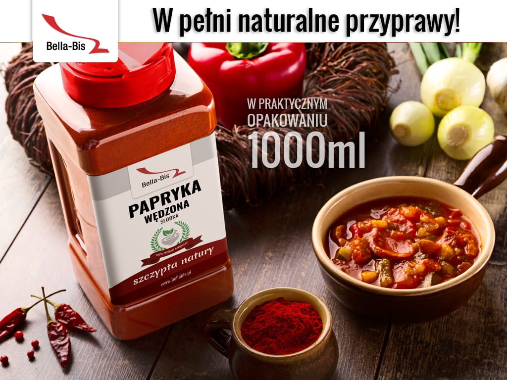 PAPRYKA WĘDZONA OSTRA - Słoik 500 g