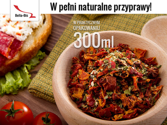 POMIDORY SUSZONY Z ZIOŁAMI - Słoik 90 g